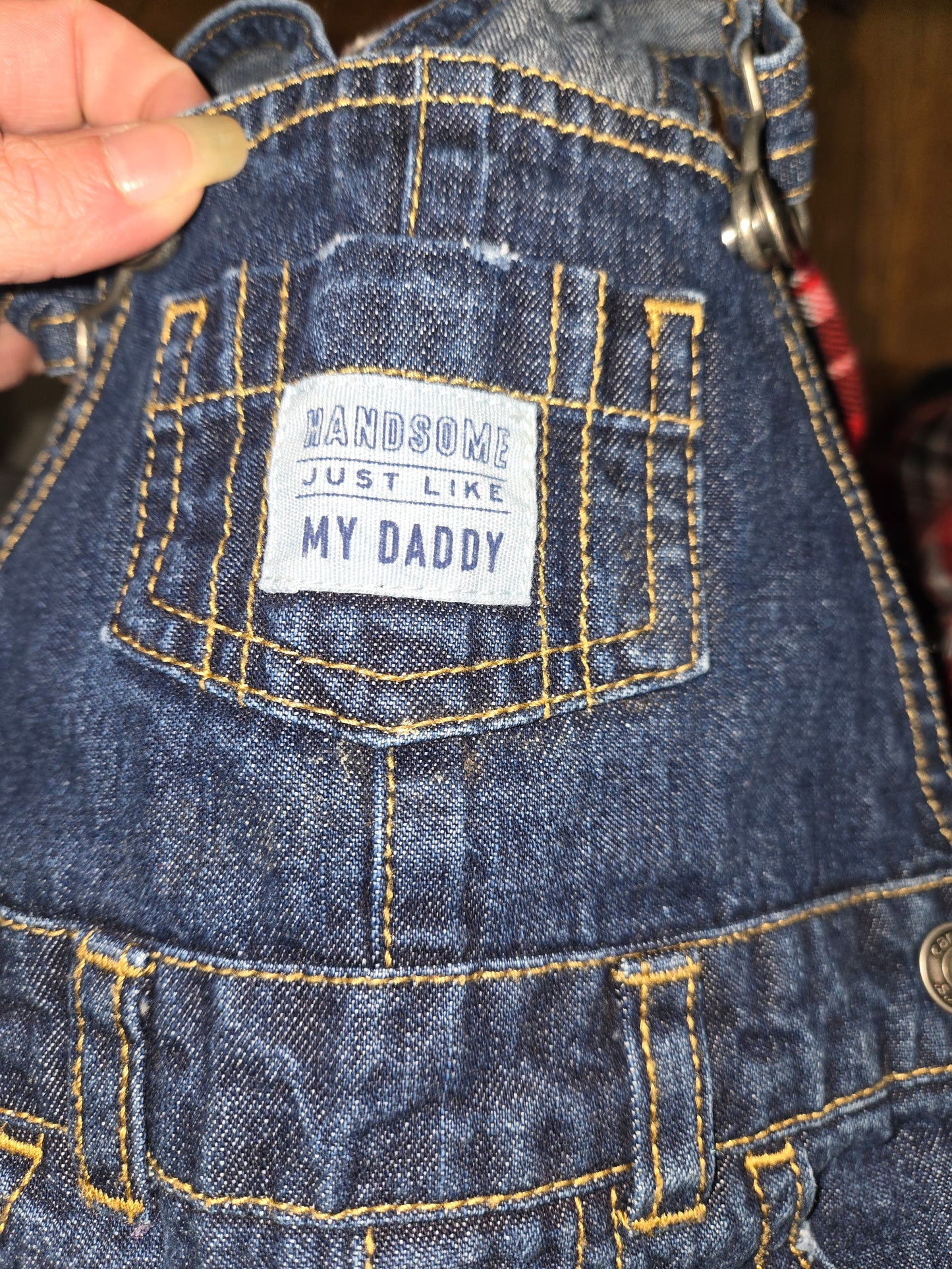 Carter's bluejean overall shorts