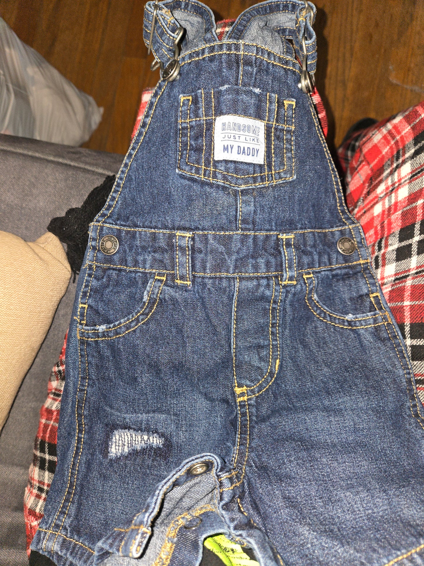 Carter's bluejean overall shorts