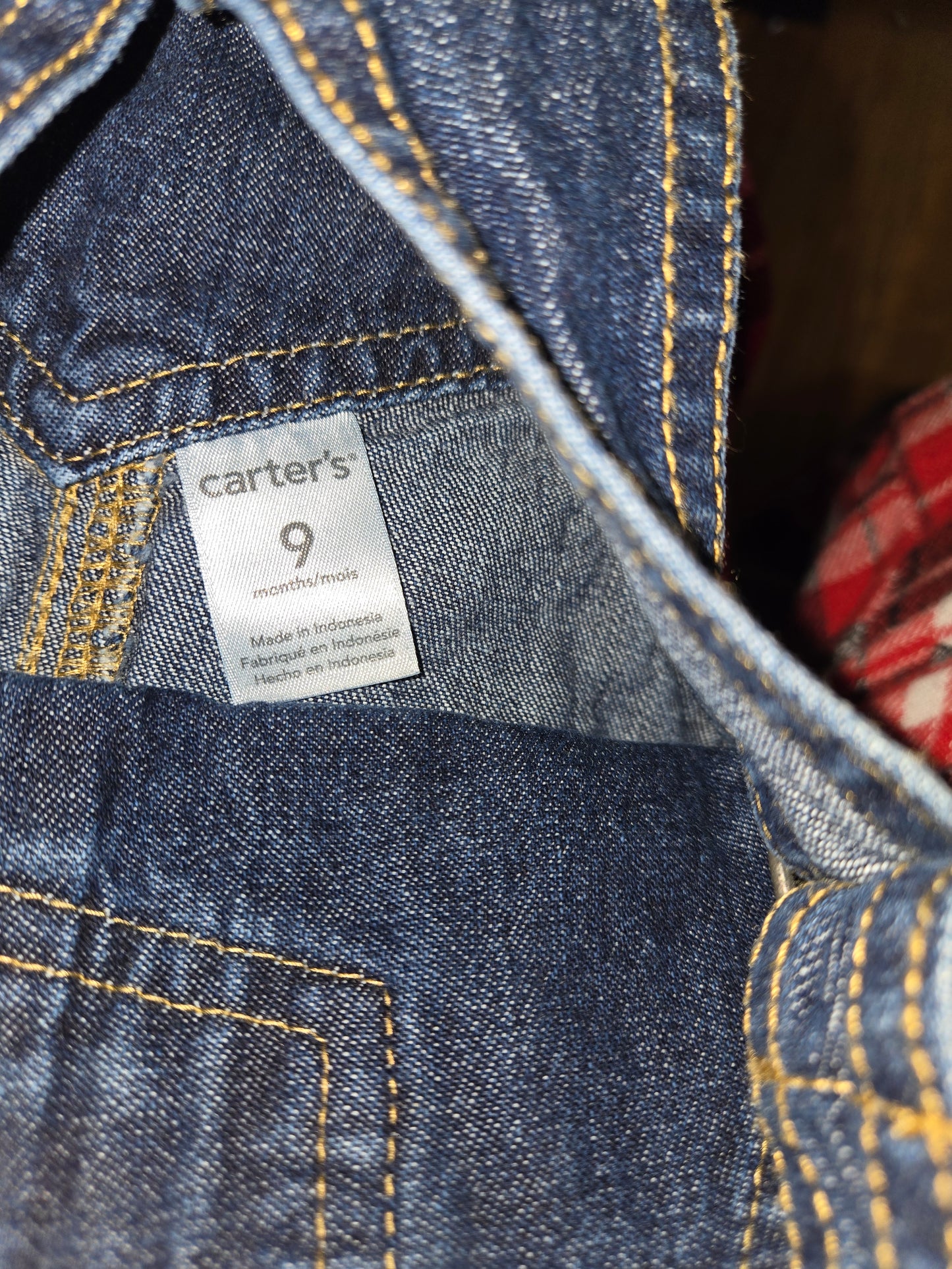 Carter's bluejean overall shorts